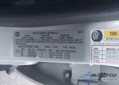 2011 Chevrolet Colorado Lt W/1Lt from USA, damaged, VIN 1GCHTCFE4B8111542